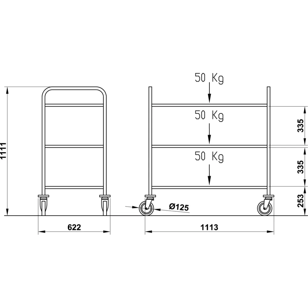 Chariot de Service Premium Cerere