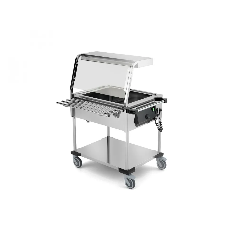 Illuminated Bain Marie Trolley with Dual GN1/1 Capacity