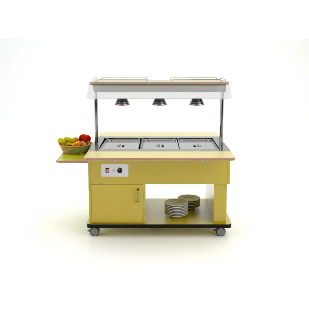 ŠILDOMAS BAIN MARIE BEFETAS SU INFRAUDONŲJŲ LEMPŲ HAPPY 3 BM/INFRA