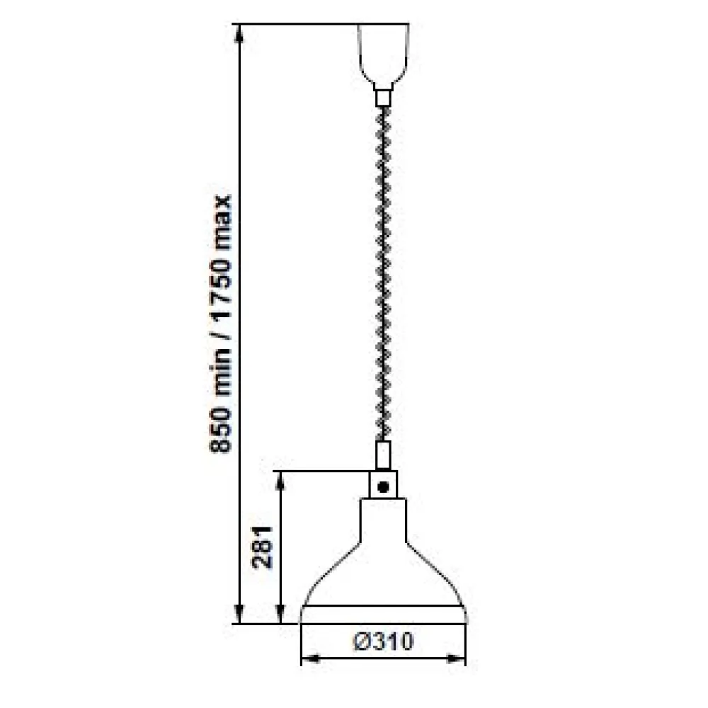 Infrasarkanā sildlampas Helios Air P3