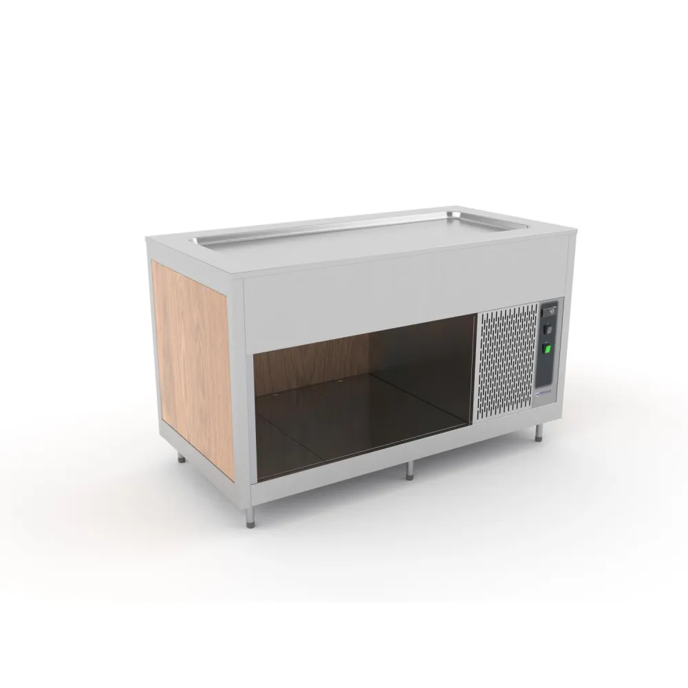 Buffet Réfrigéré Omnia avec Plan de Travail en Acier Inoxydable