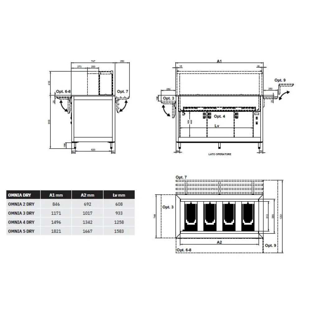СУХОЙ ПОДОГРЕВНОЙ БУФЕТ OMNIA 5 DRY