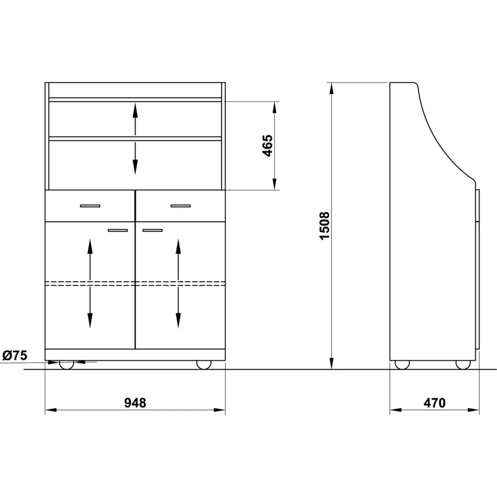 Perseo A2 Viesmīļu Stacija uz Ritenīšiem