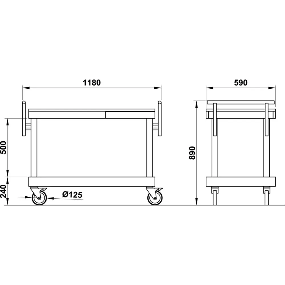Chariot de Service Élégance
