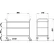 HIRA 500 M3 Serving Trolley - Stylish and Functional