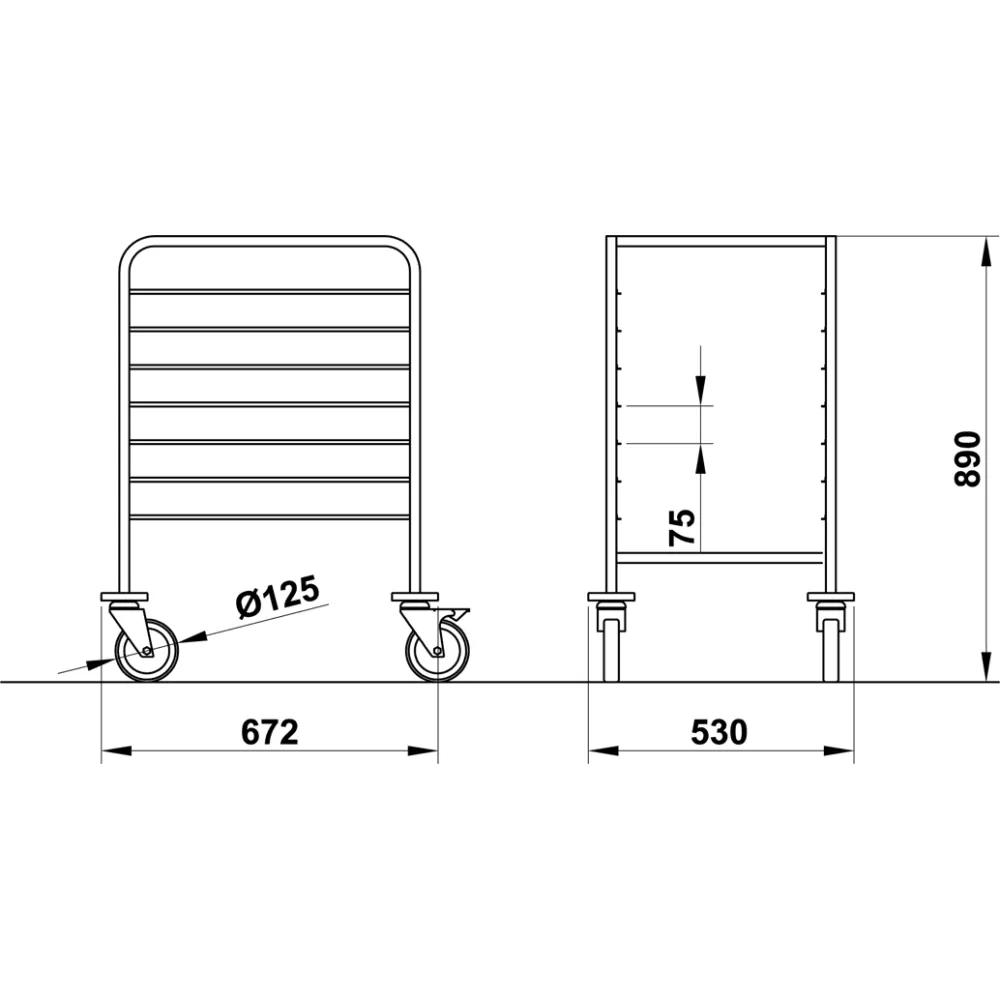 Chariot à Paniers VEGA 60x40