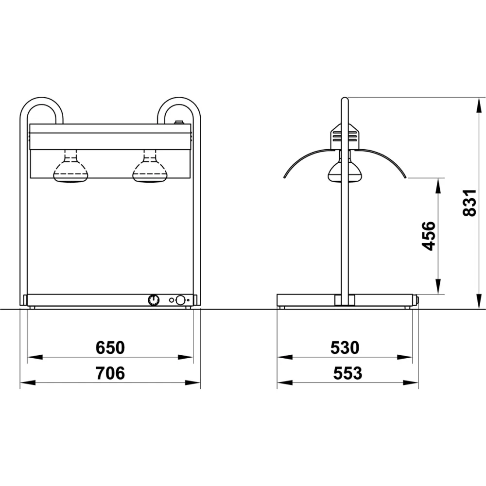 Плита VULCANO 2/1 для профессиональных кухонь