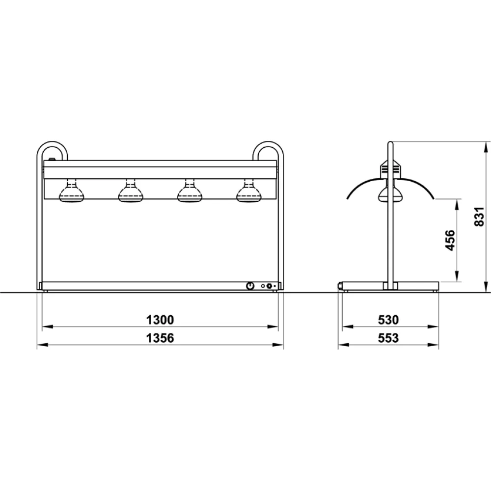 Infraraudonųjų spindulių šildymo paviršius VULCANO 4/1