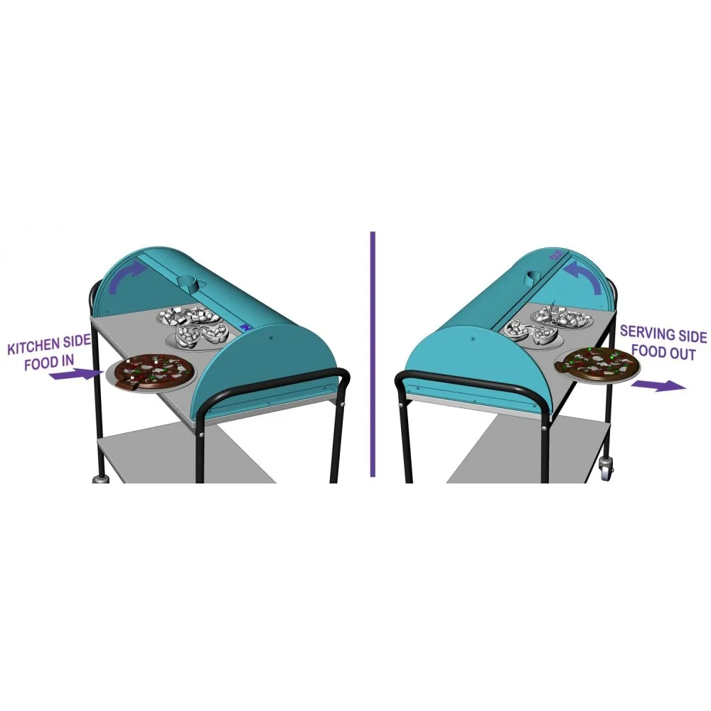 HIRA Clear Serving Trolley