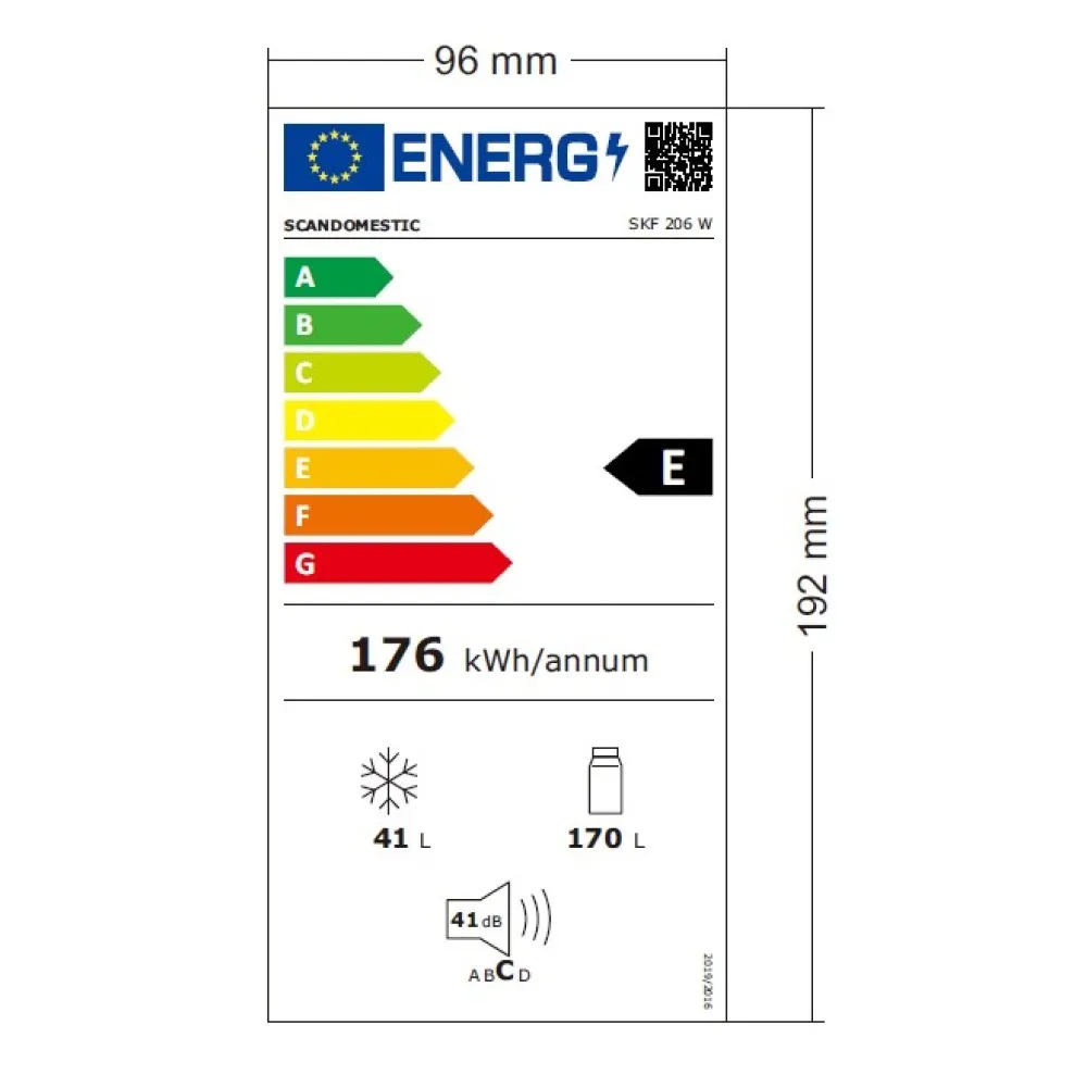 Külmik Combi SKF 206 W - Efektiivne ja energiasäästlik lahendus