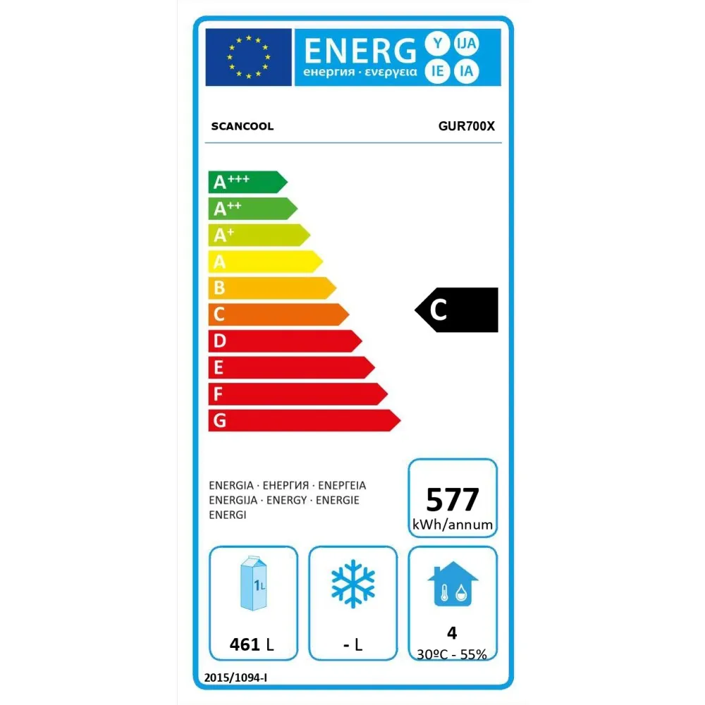 Premium GN 2/1 Refrigerator GUR 700 X