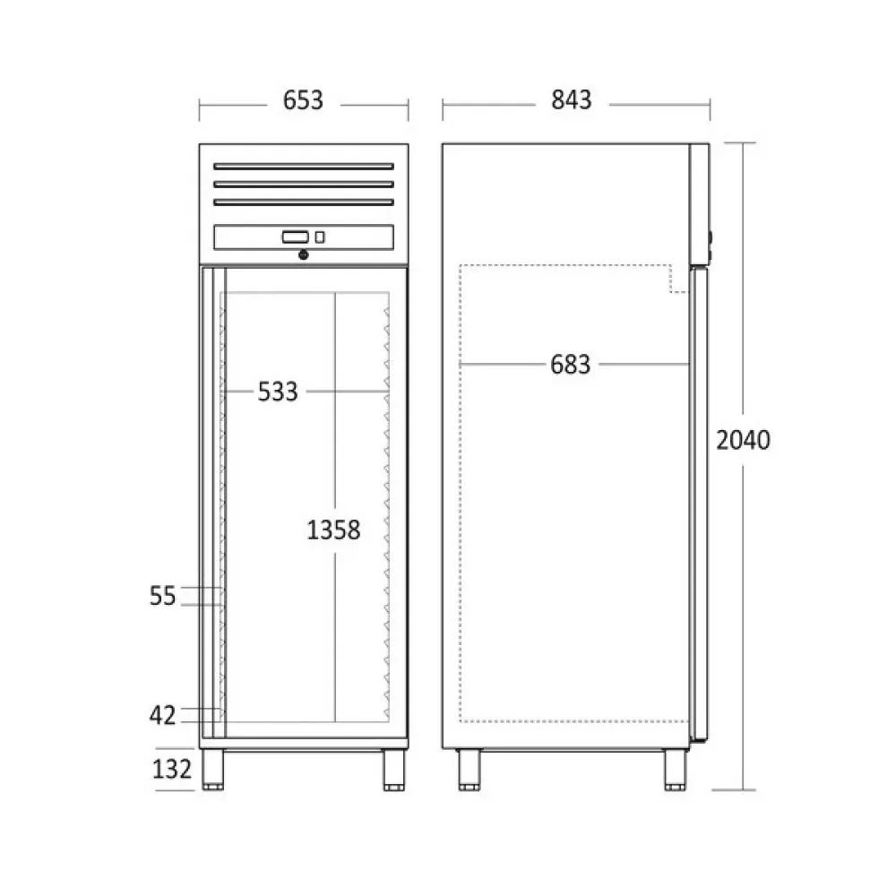 Congélateur Professionnel GUF700X