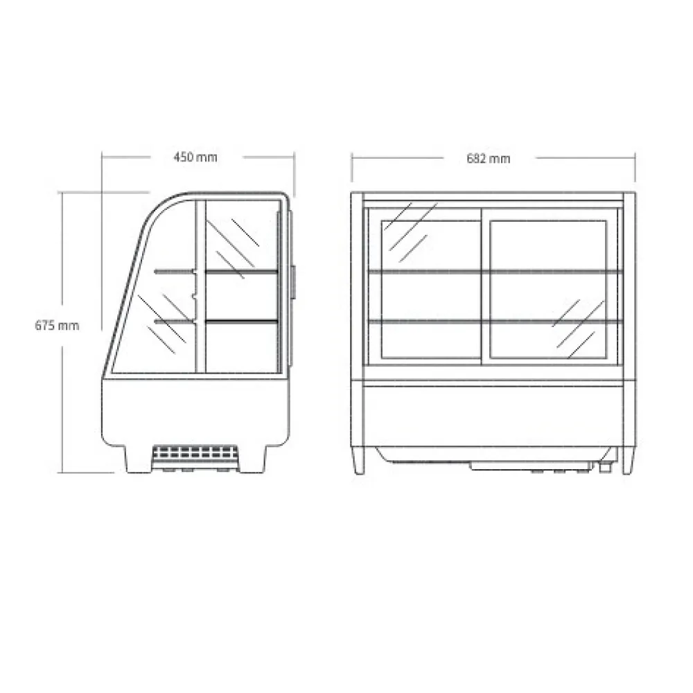 Vitrine Réfrigérée 70L RTW101BE