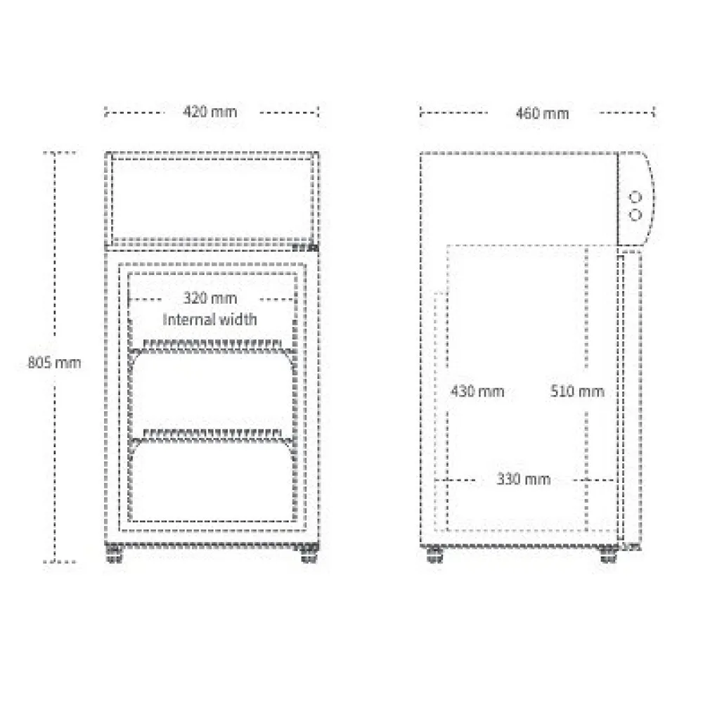 Armoire Réfrigérée Design 59L SC51