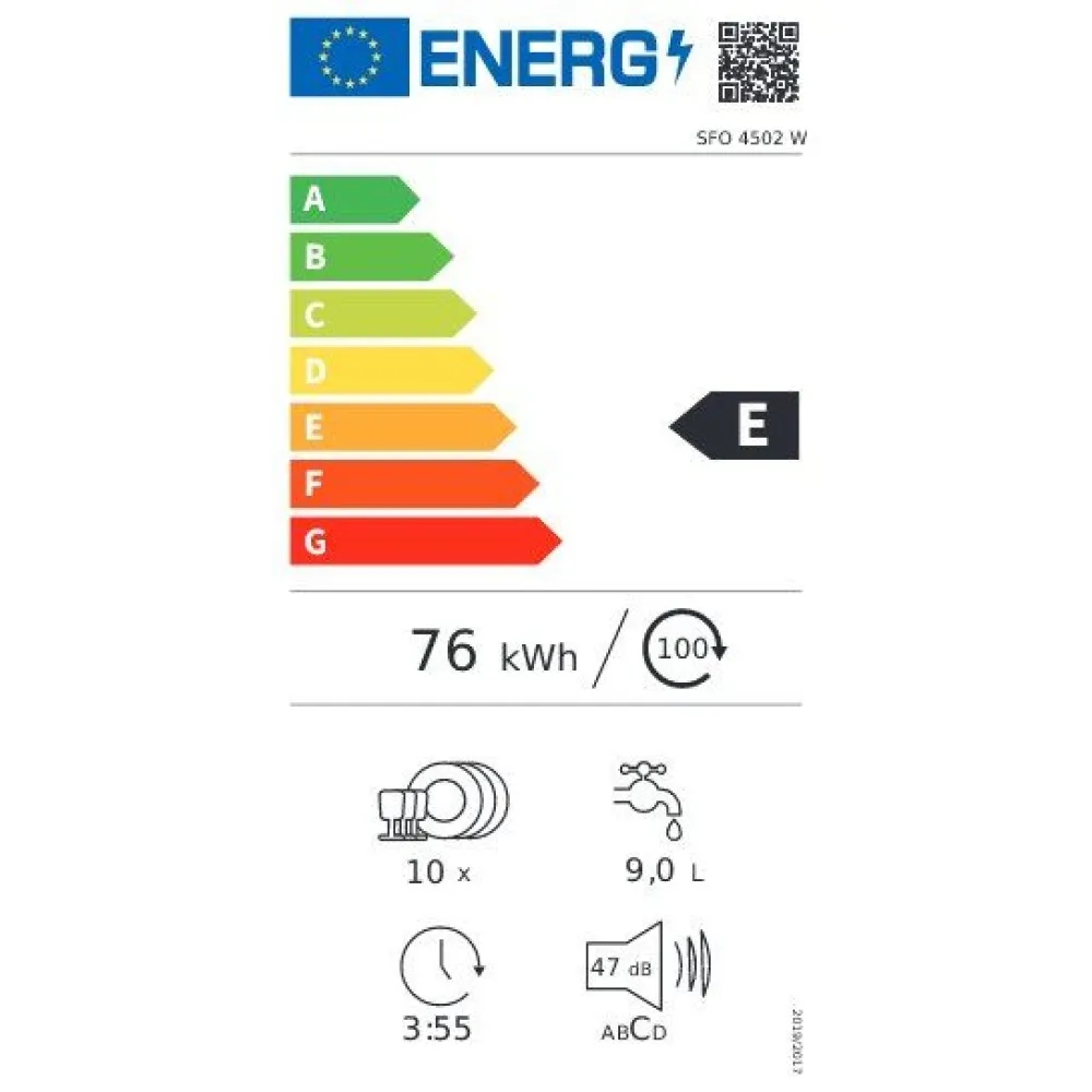 Nõudepesumasin SFO 4502 W