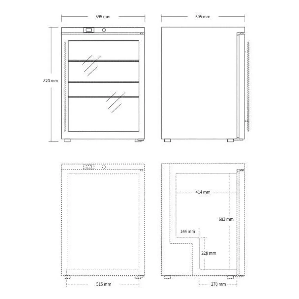 Šaldytuvas-baras SK145GDE