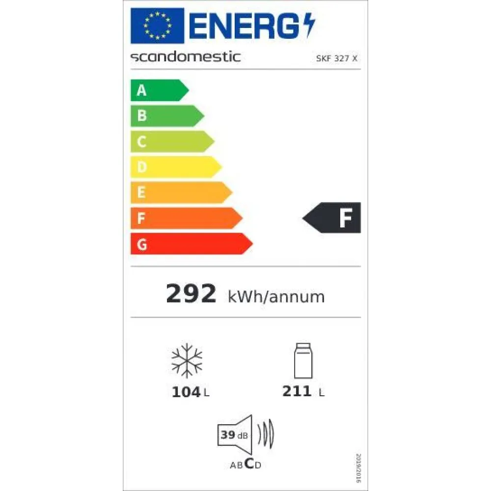 Kombineeritud külmkapp SKF 327 X