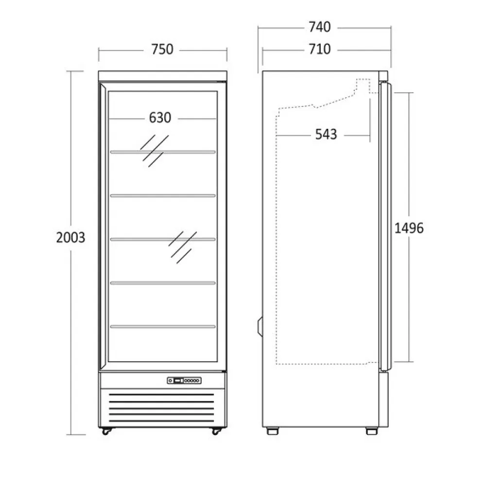 Réfrigérateur Vitrine DC614BB