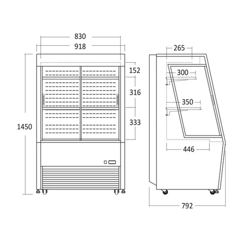 Vitrine réfrigérée OFC 309 B