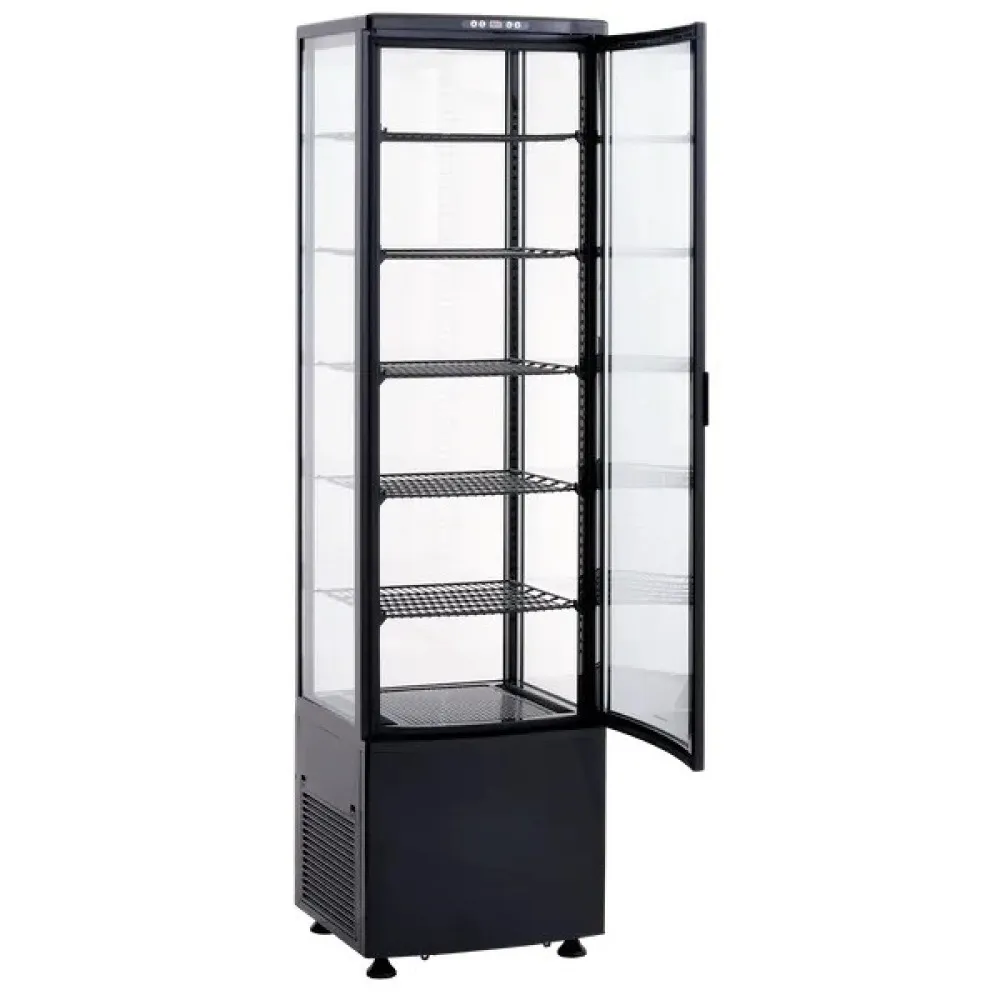 Eleganta melna vitrīna RTC287BE