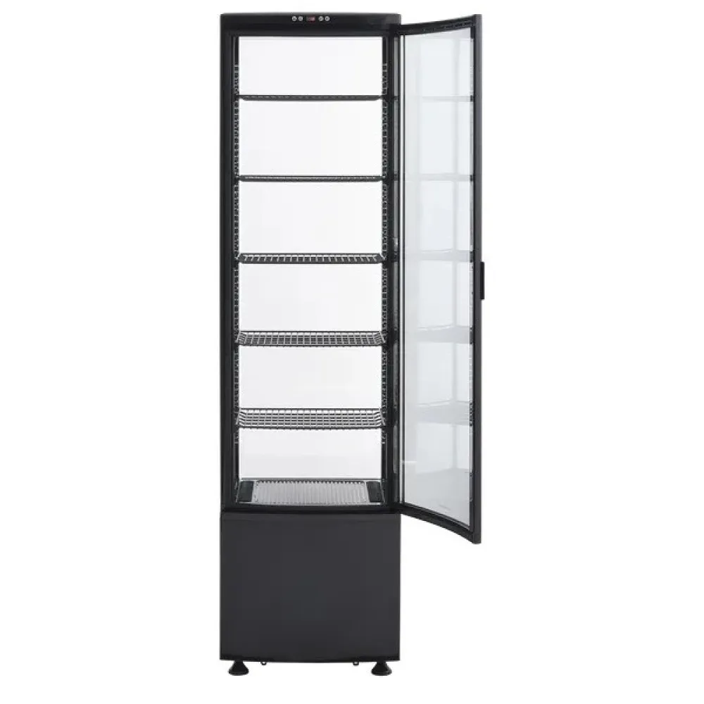 Eleganta melna vitrīna RTC287BE
