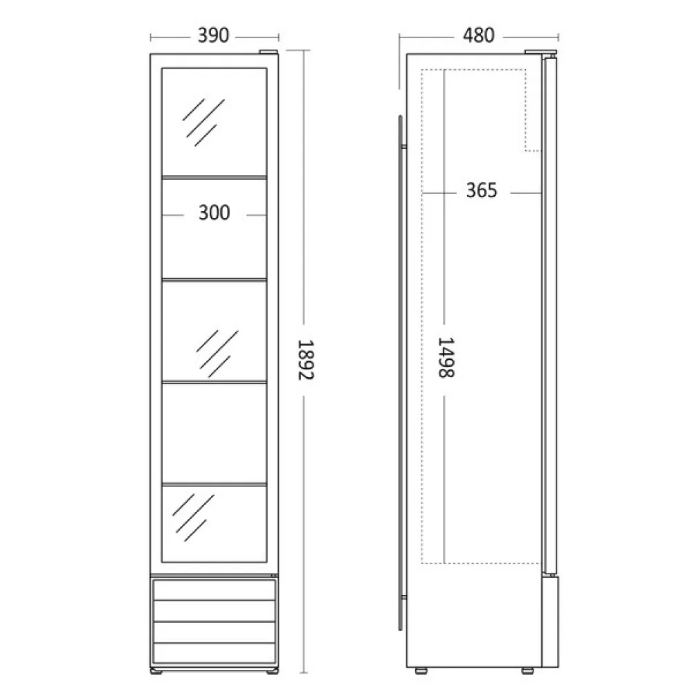 Šaldytuvas SD 226 BE - Didelis Baro Šaldytuvas