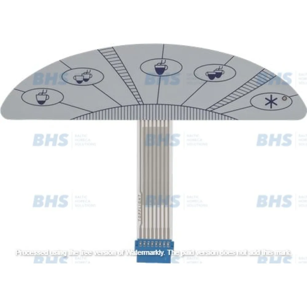 Pavoni Coffee Machine Push-Button Membrane Panel - 5 Button Design
