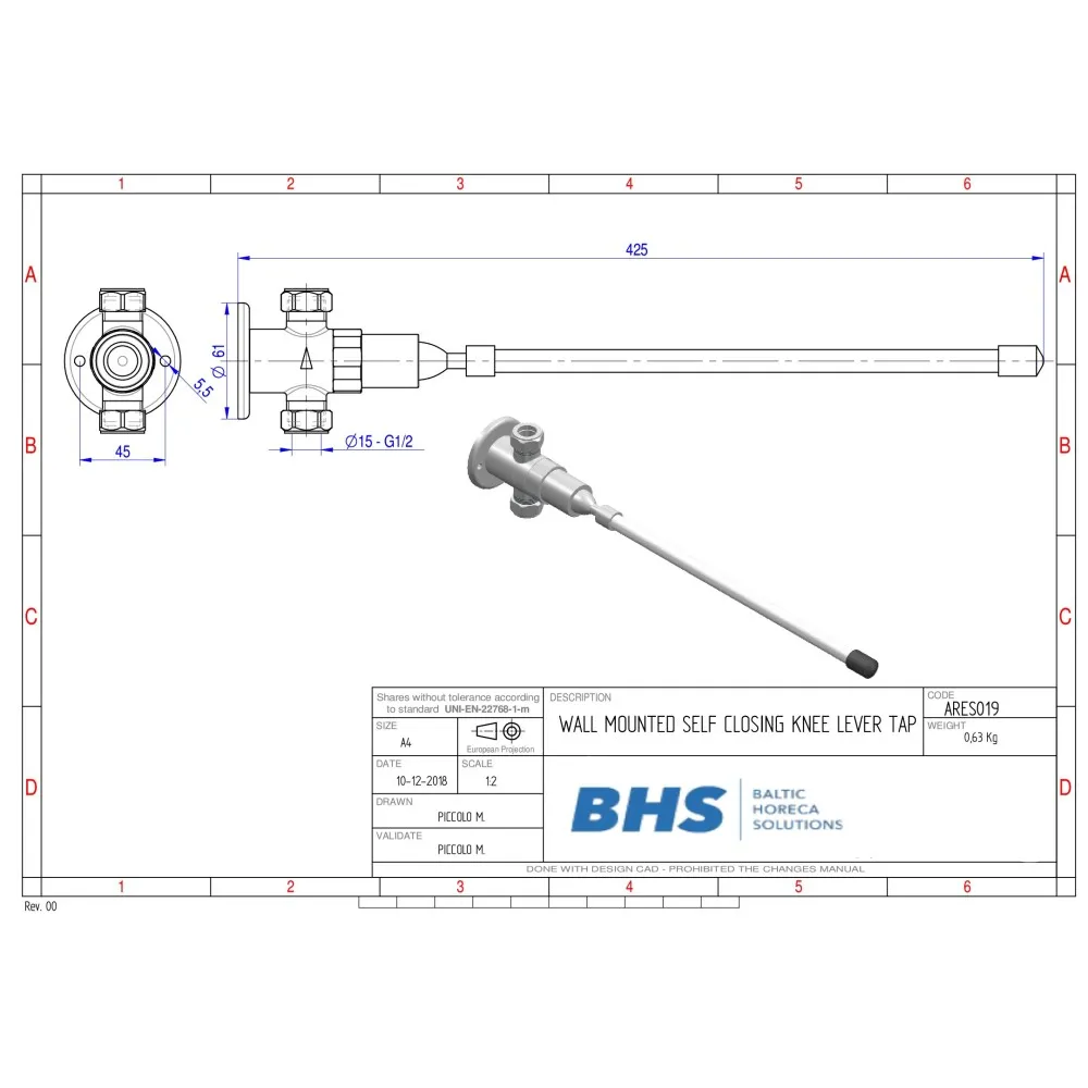 Автоматический смеситель A019 с сенсорным управлением