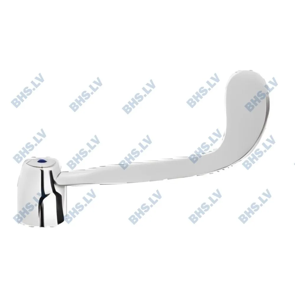 Хромированная клиническая рукоятка с синей панелью