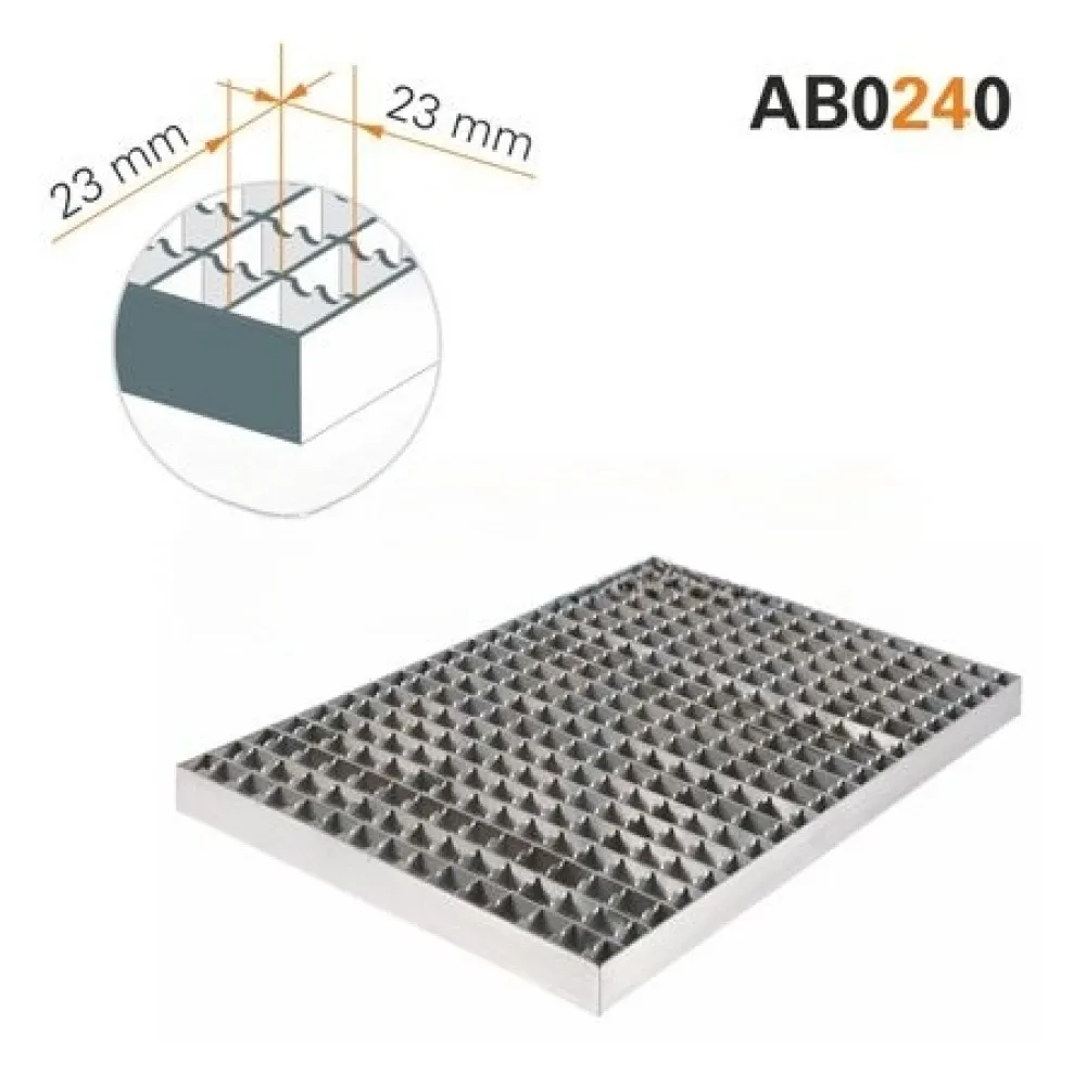 Neslidžios tinklinės grotelės 23×23