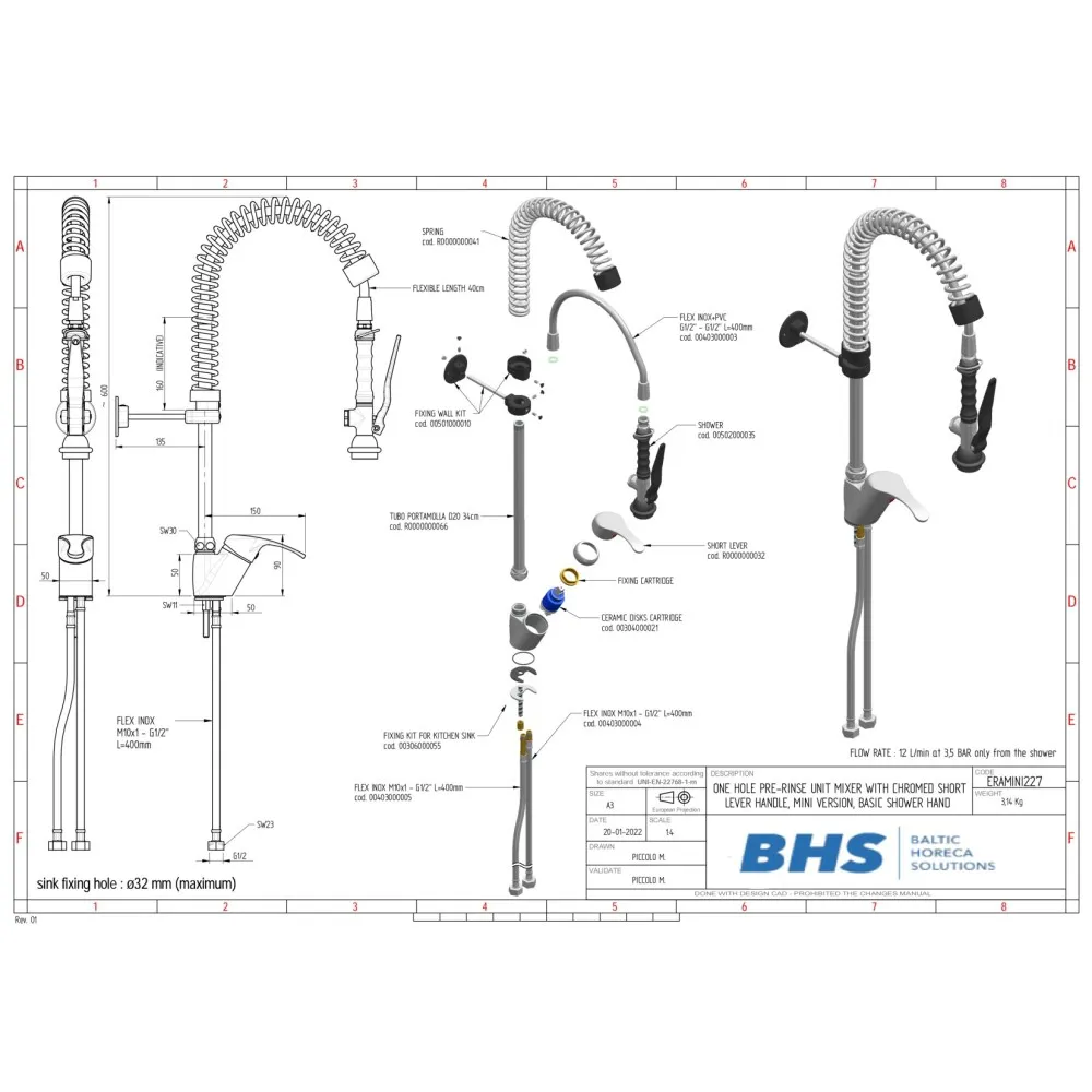 Mitigeur de Douche Compact ERA227