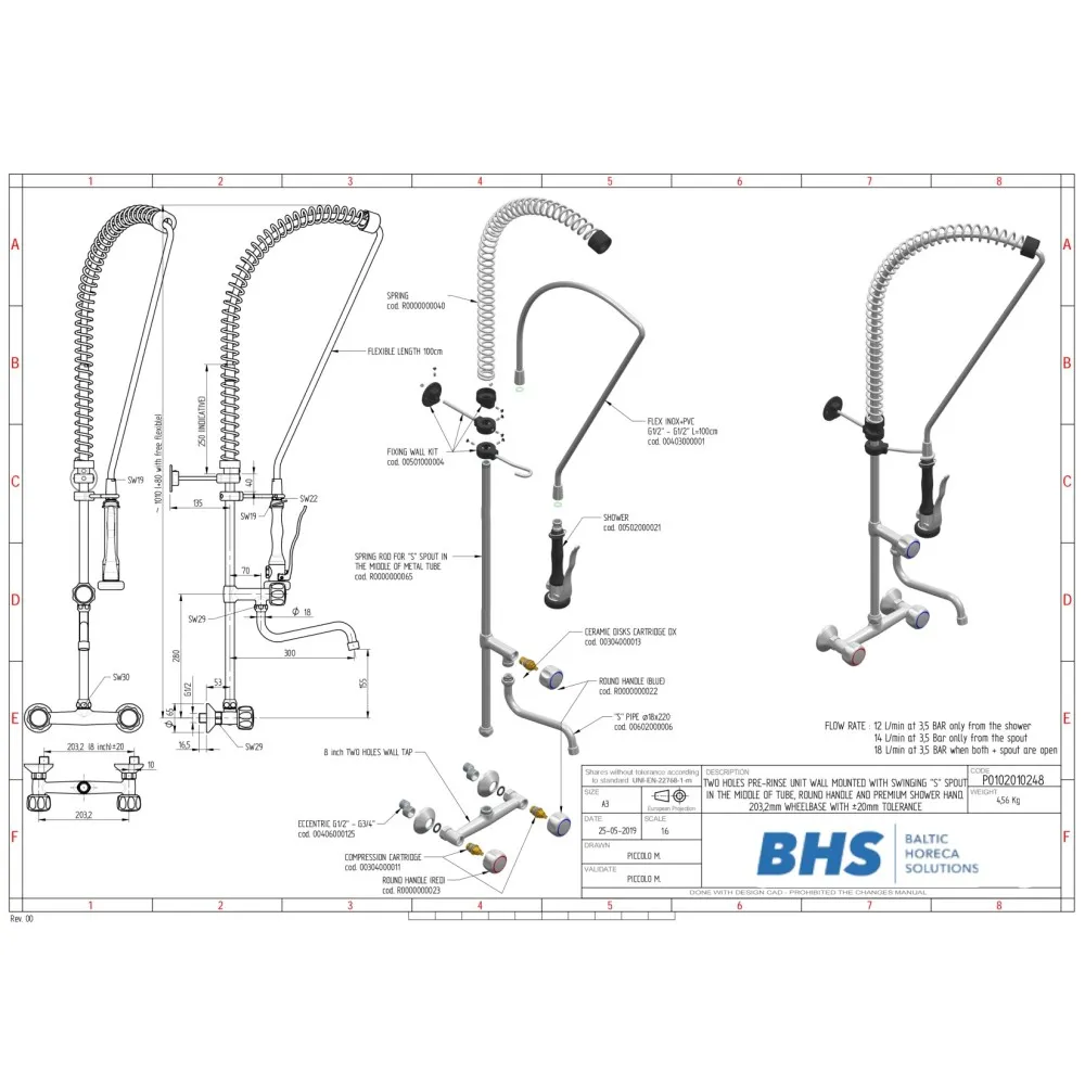 Смеситель для душа с двумя выходами P10248