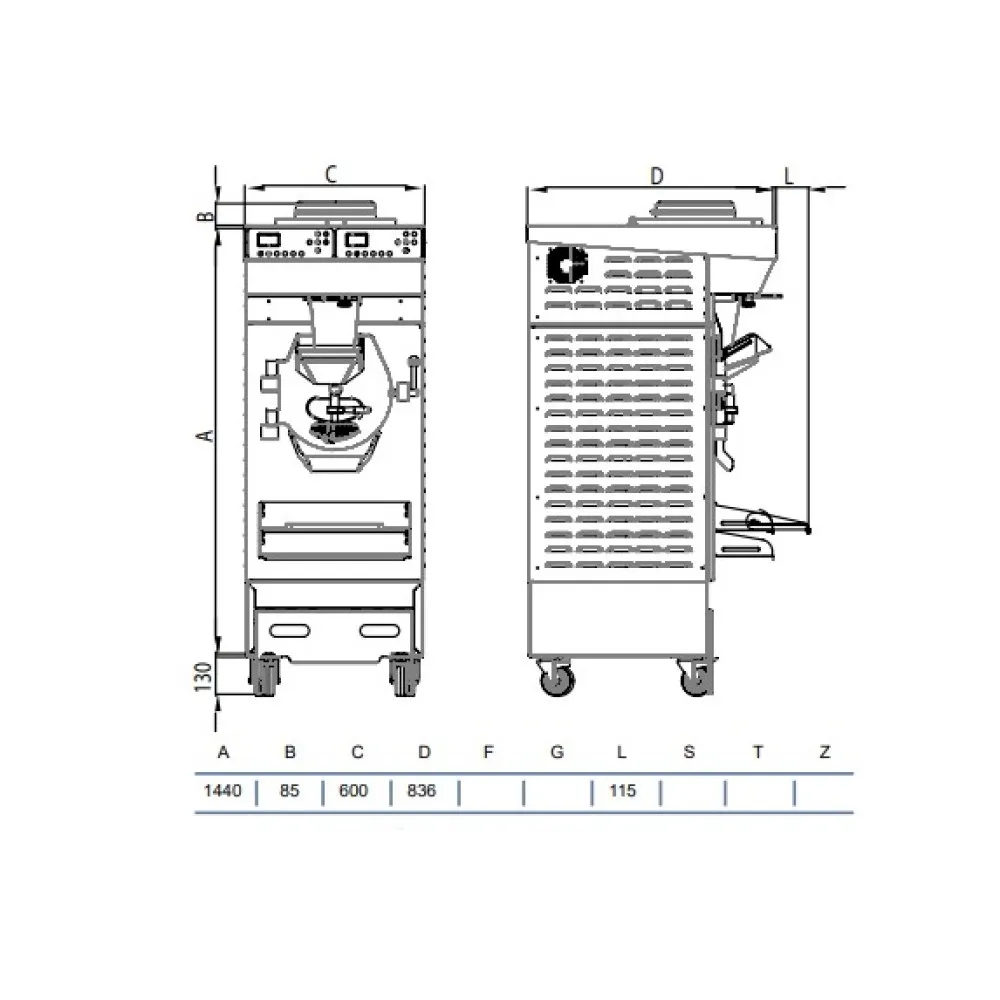Kombinuotas skaitmeninis ledų šaldiklis RHB15/40