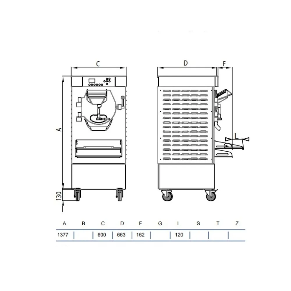 Electromechaninė ledų gamybos mašina HBE400
