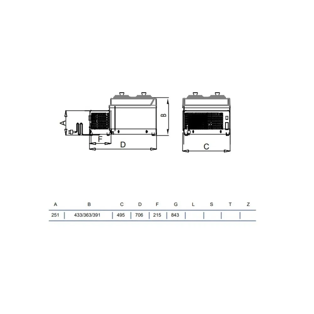 V410CFS Ledų saugojimo vitrina