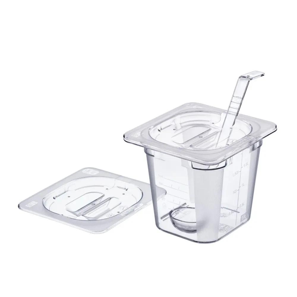 GN 1/6-100 mm polikarbonato indas