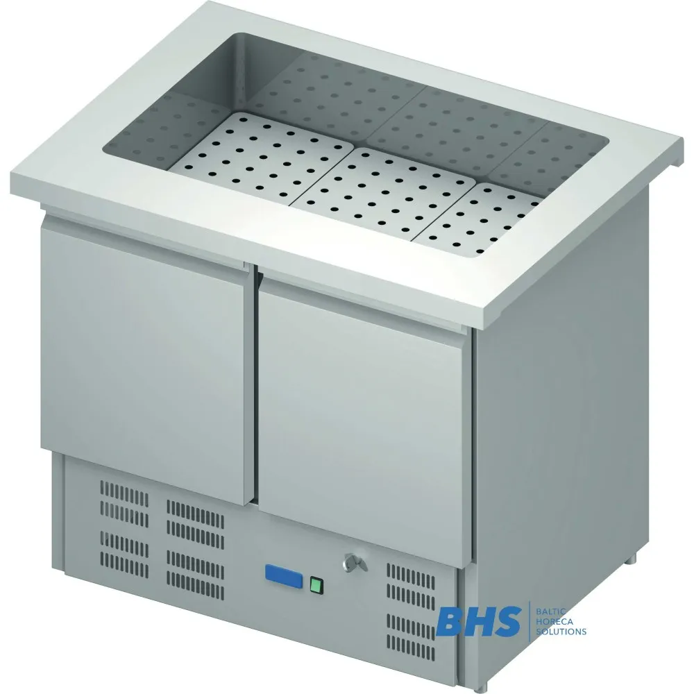 Marmite réfrigérée en acier inoxydable 1000 mm