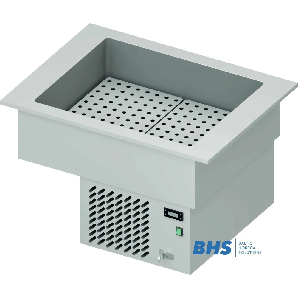 Marmite froide en acier inoxydable 2 GN1/1