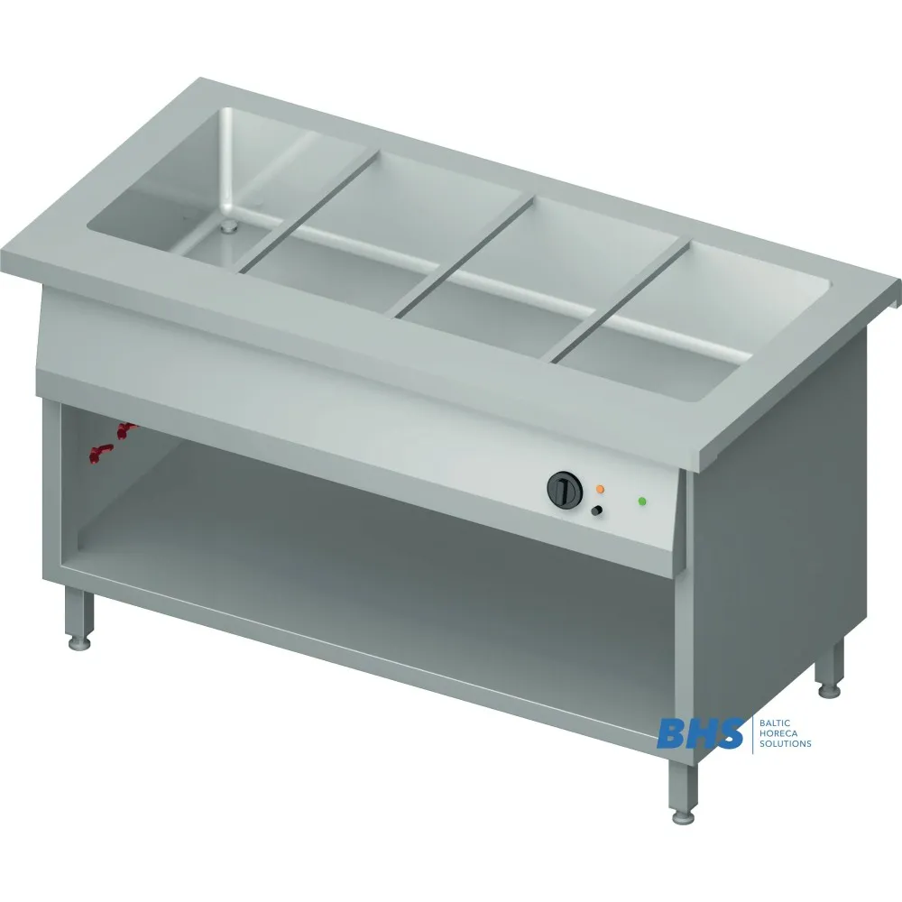 Premium Cold Chafing Dish GN1/1 with Dual Compartment and Shelf