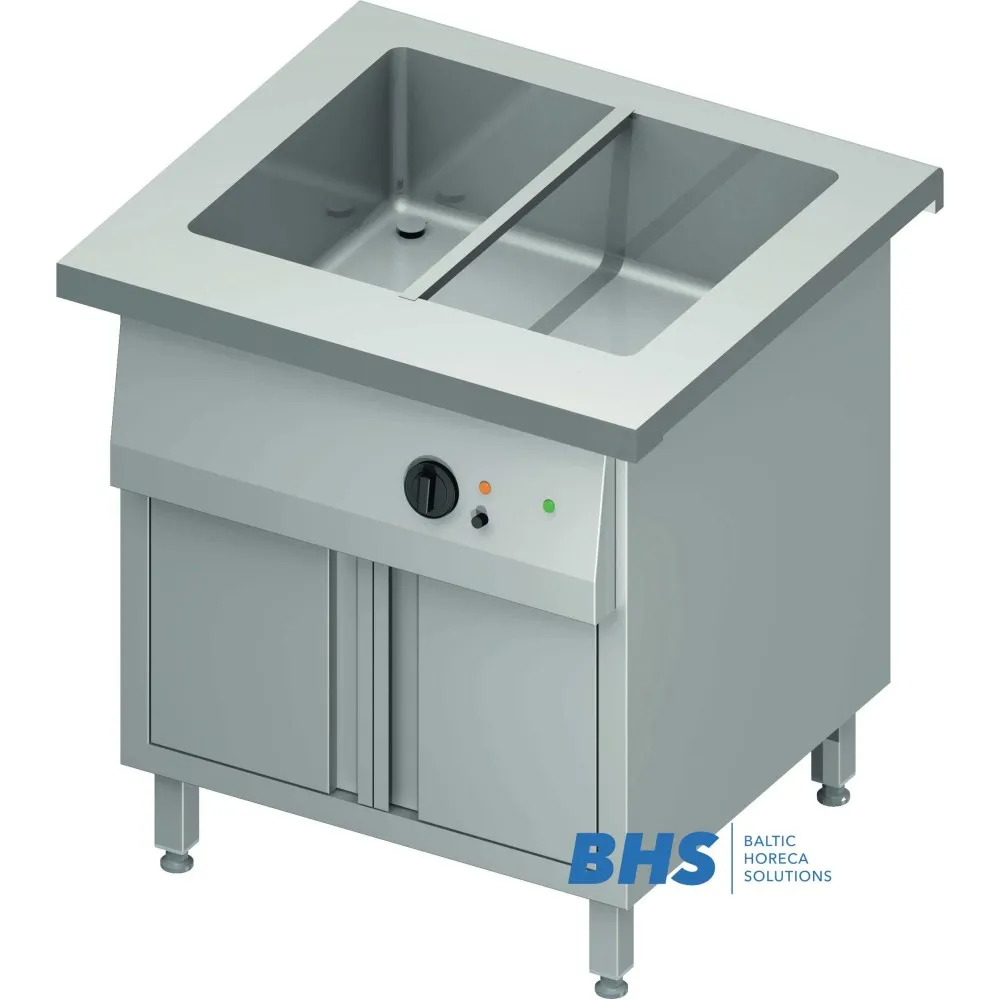 Premium Cold Chafing Dish 2 GN1/1 with Heated Cupboard