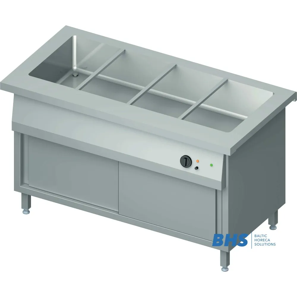 Premium Cold Chafing Dish with Heated Cupboard