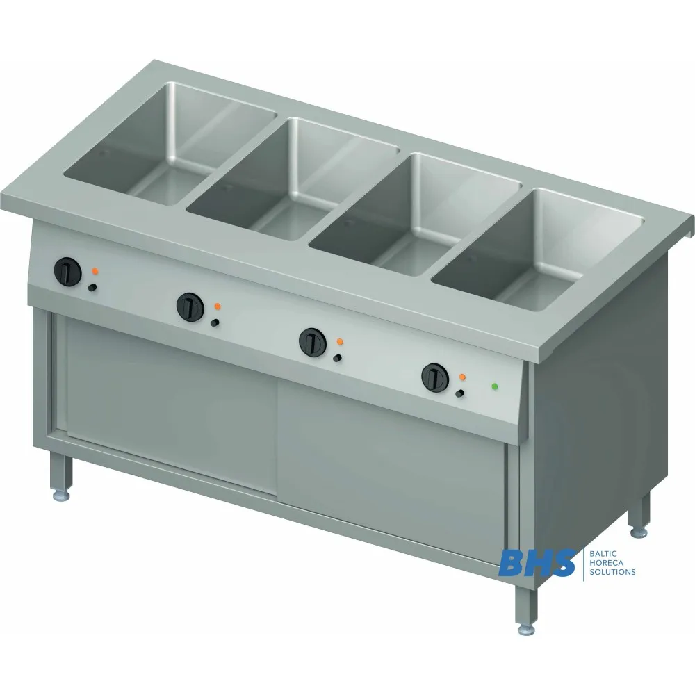 Premium Cold Chafing Dish with Heated Cupboard