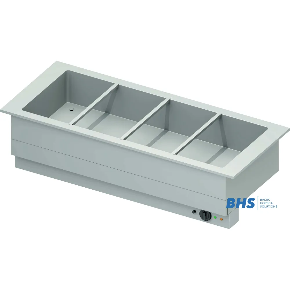 Nerūsējošā tērauda karstais marmīts 4 GN1/1