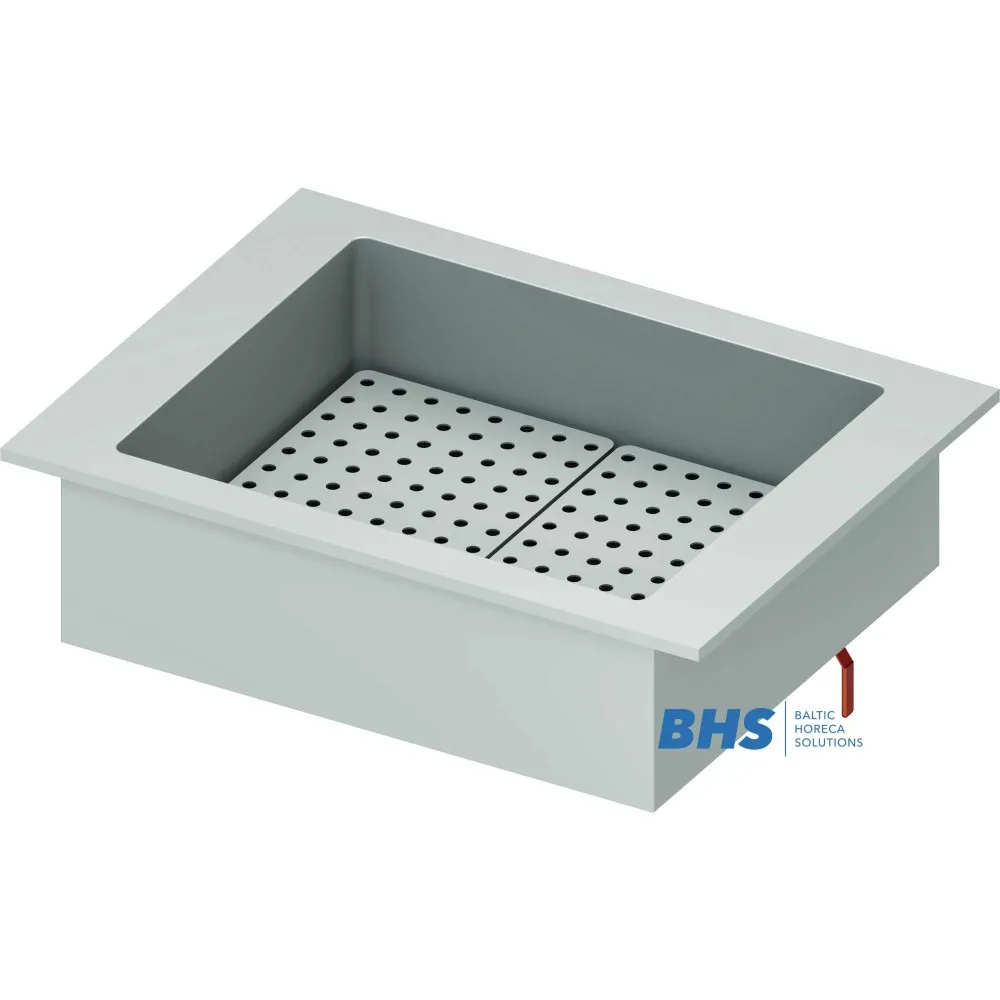 Marmite neutre GN 1/1 en acier inoxydable