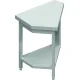 Table de coin en acier inoxydable