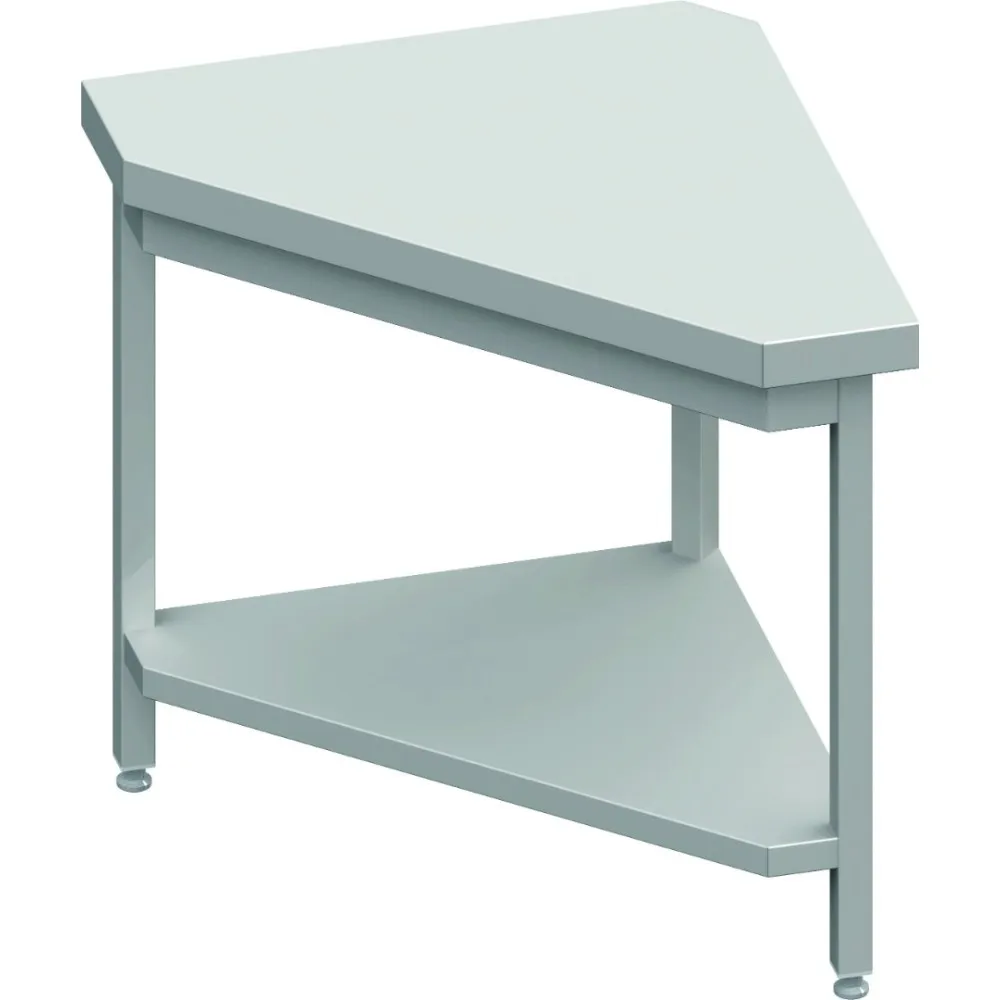Table d'angle en acier inoxydable