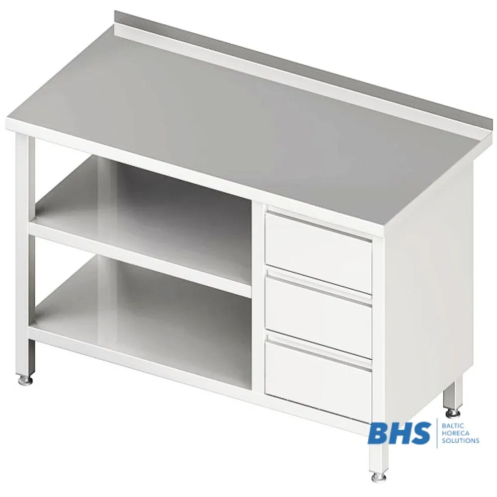 Versatile Steel Work Table with Storage Solutions
