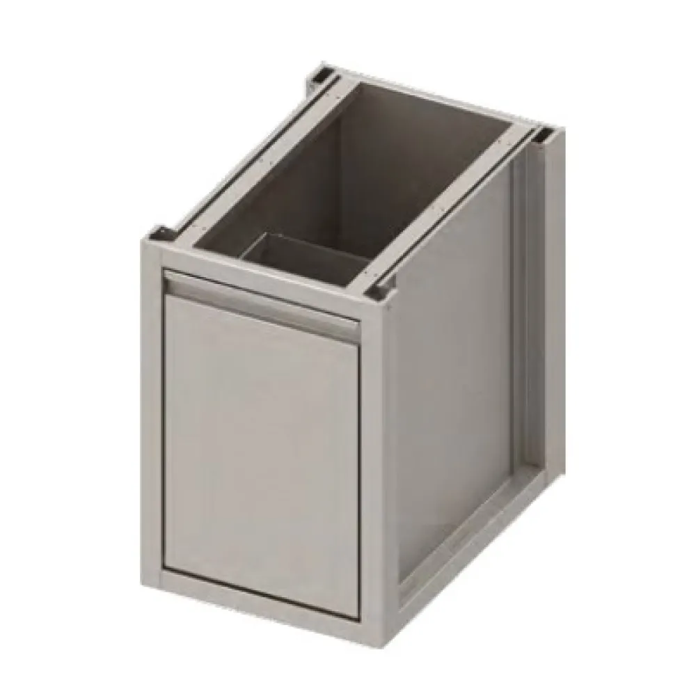 Prügikastiga metallkapp H-660