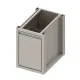 Prügikastiga metallkapp H-660