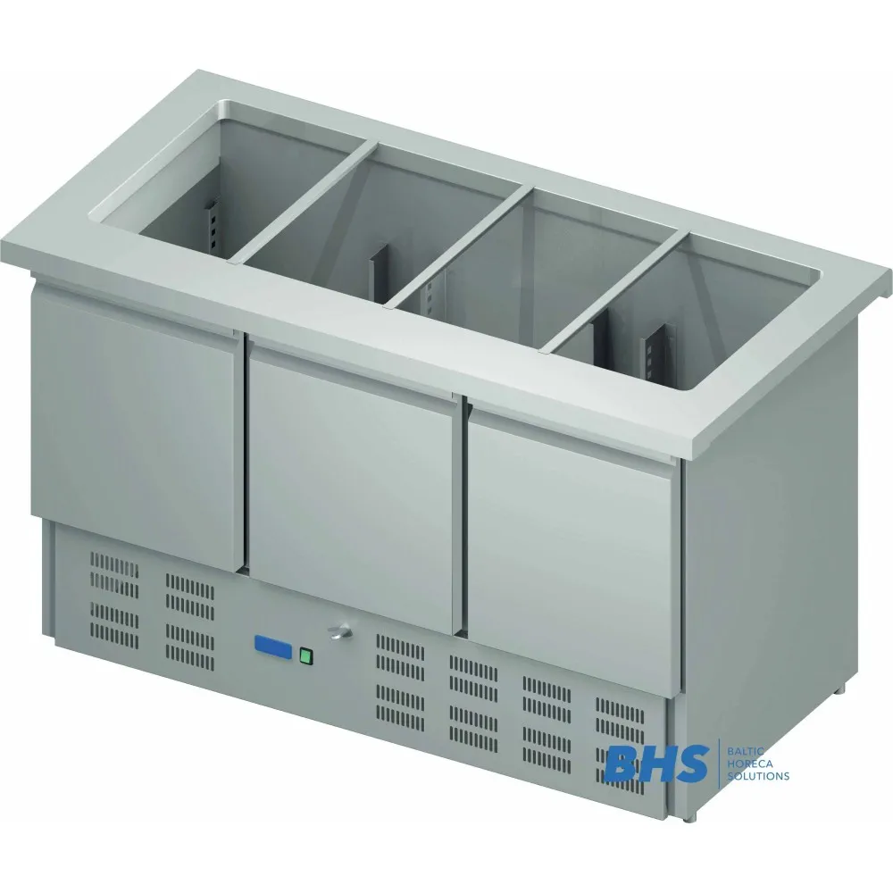Table réfrigérée pour salades 16 GN1/4 avec réfrigérateur